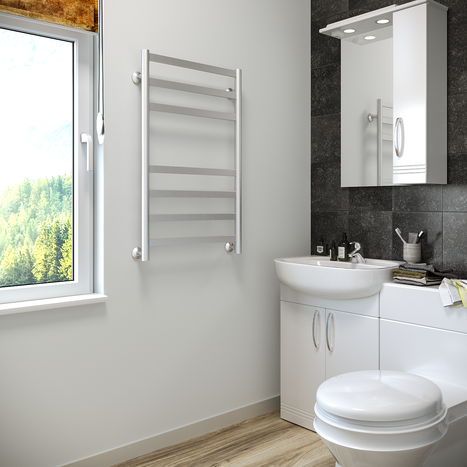 полотенцесушитель водяной stinox maxima 50x80 сатин