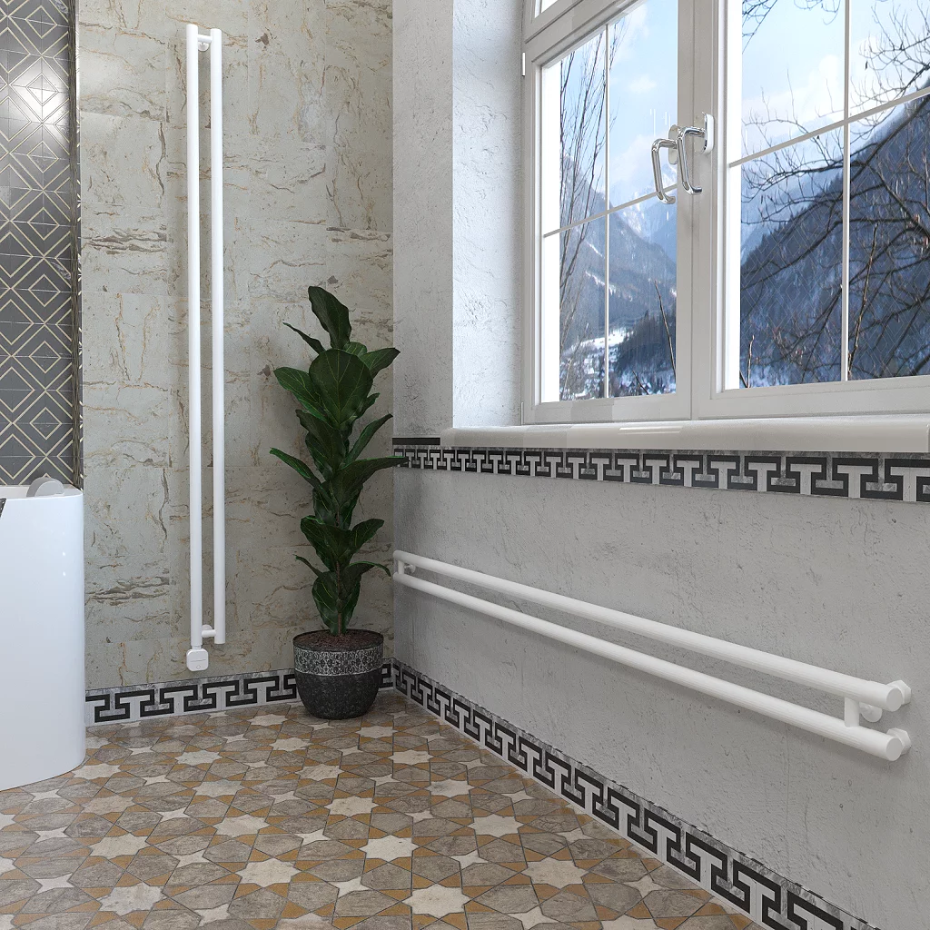 дизайн-радиатор отопления stinox minori design 10x180 белый матовый