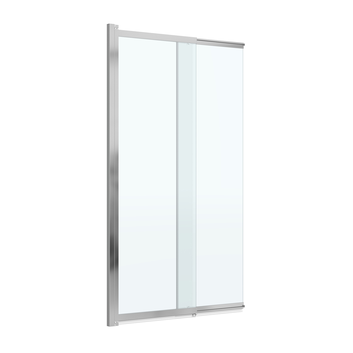 шторка на ванну cezares slider-fix-vf-11-100/150-c-cr стекло прозрачное, профиль хром