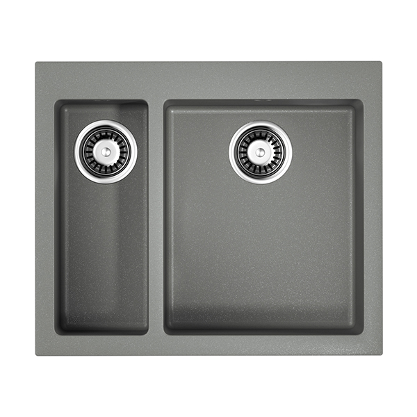 кухонная мойка omoikiri bosen 59-2-gr 59x50 leningrad grey