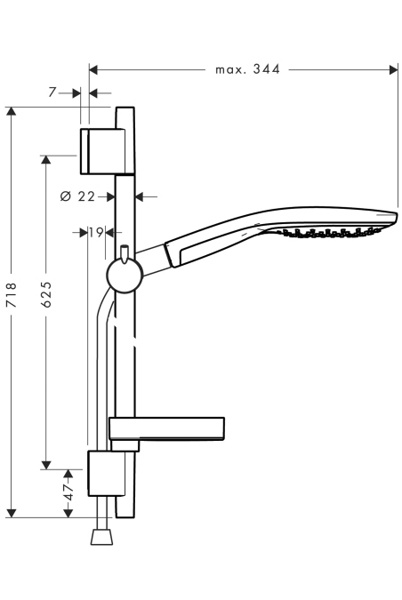 Душевой гарнитур Hansgrohe Crometta 85 Multi/Unica 27766000 фото 3 душевой гарнитур hansgrohe crometta 85 multi/unica 27766000 фото 3