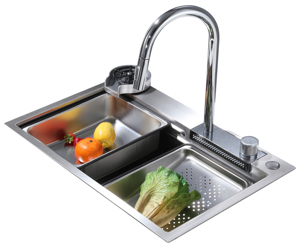 кухонная мойка abber wasser kreis af2194 хром