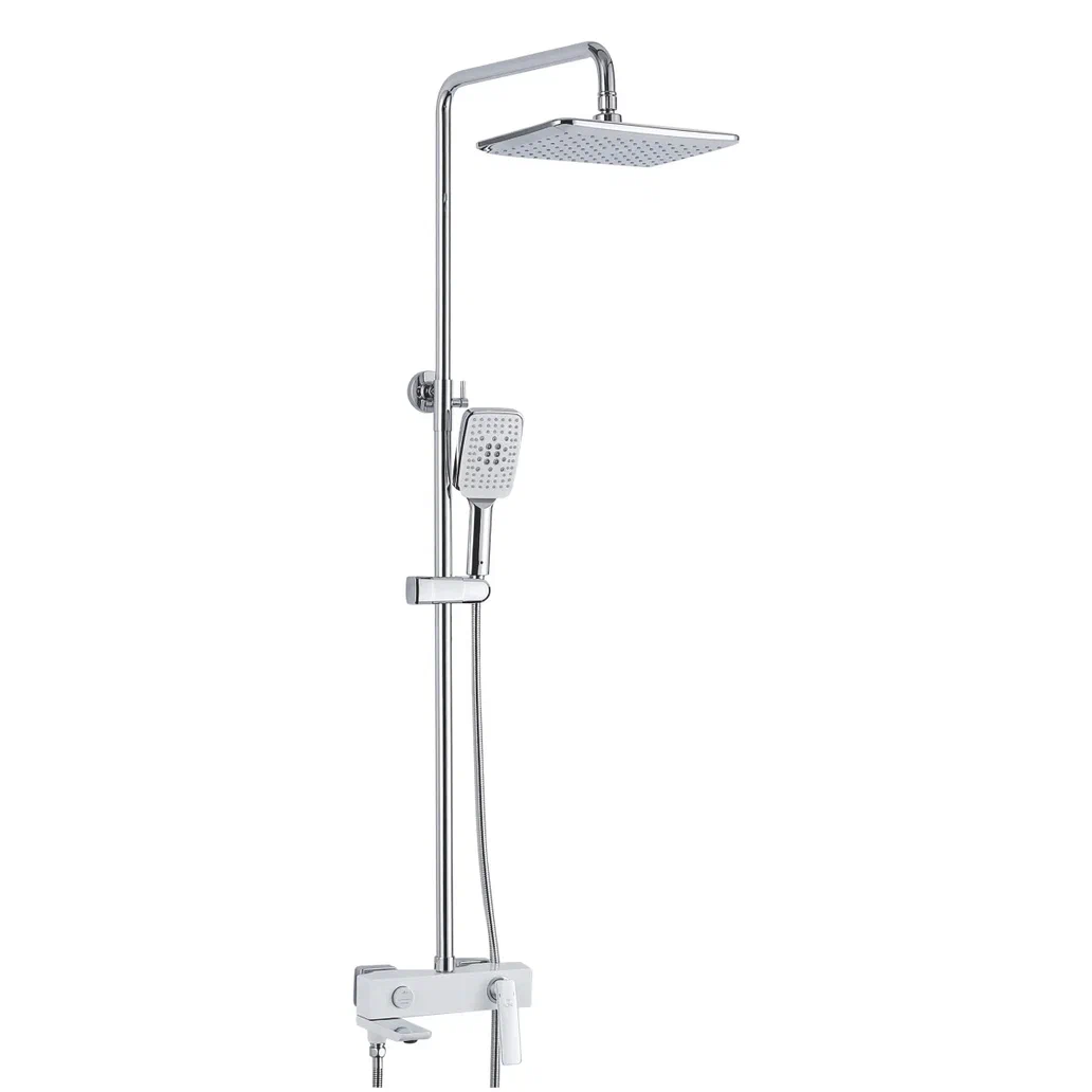 душевая стойка rose r2736f белый/хром