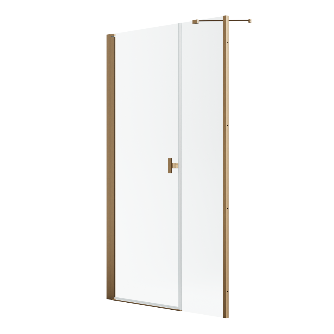 душевая дверь radaway nes brushed copper dws 110x200 левая, стекла прозрачные, профиль брашированная медь