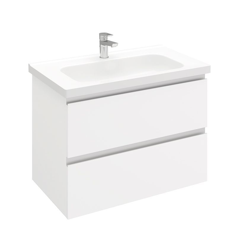 тумба laparet electra 80 под умывальник creavit ideal 80 ультра белый глянец