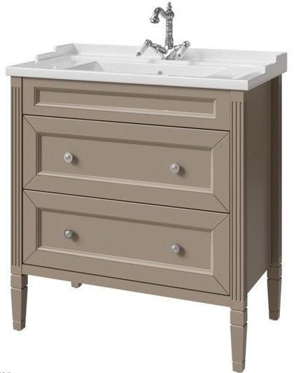тумба напольная caprigo albion concept 80 34015-sf04 коричневый матовый