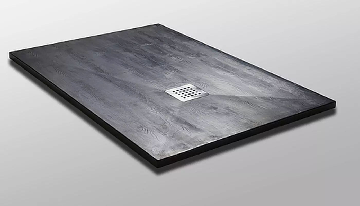душевой поддон eurolux tulon wood 90x90 black черный