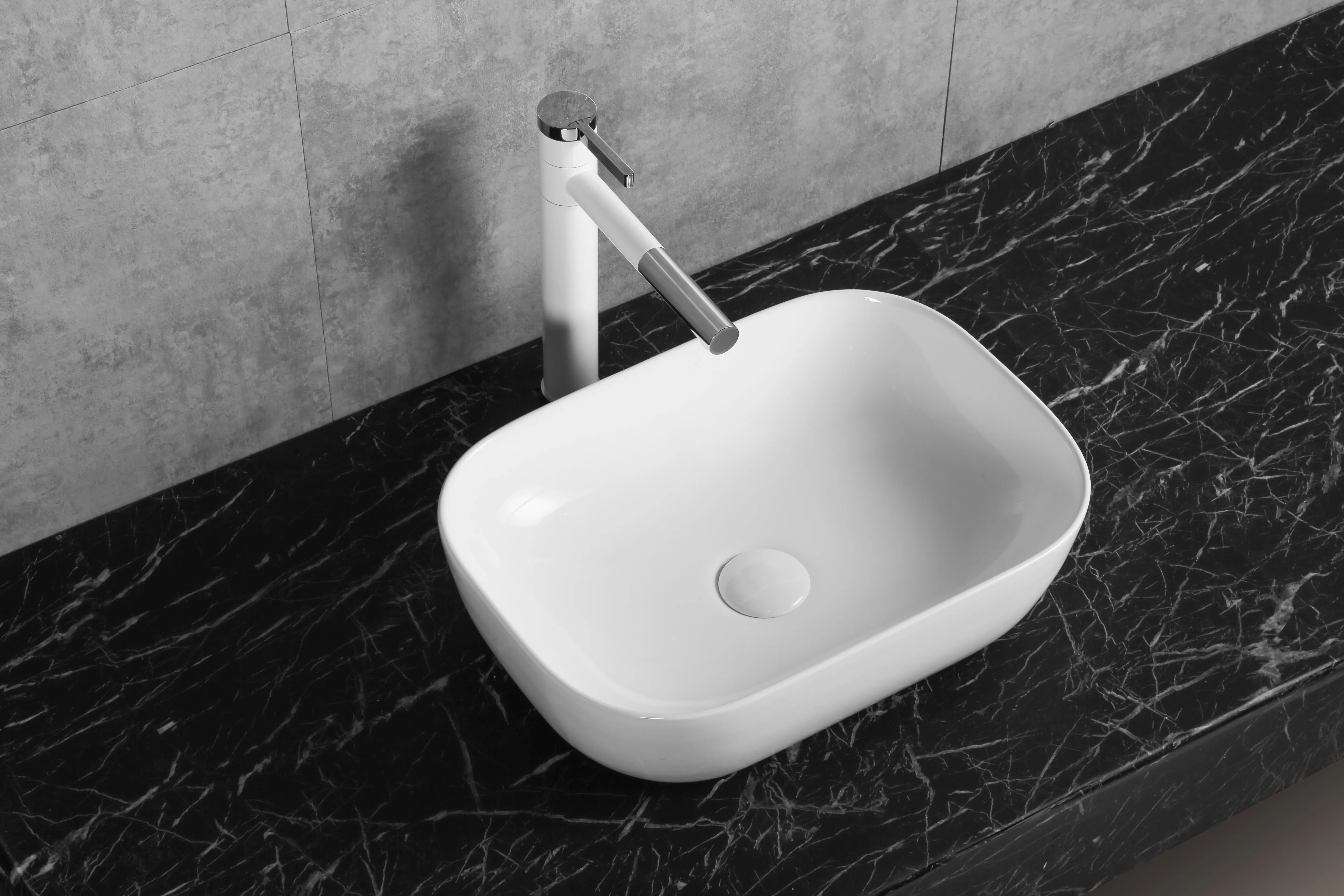 умывальник накладной cerutti spa cr0078b 46x33 белый