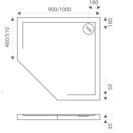 Душевой уголок Gutewetter Practic Rectan GK-401 105x95 (матовый хром/полистирол lines) фото 6 душевой уголок gutewetter practic rectan gk-401 105x95 (матовый хром/полистирол lines) фото 6