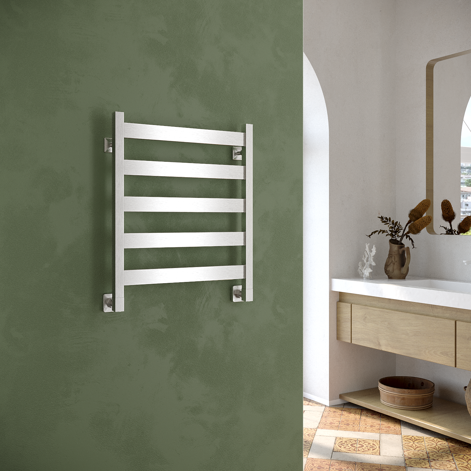 полотенцесушитель водяной stinox sanremo 50x60 сатин