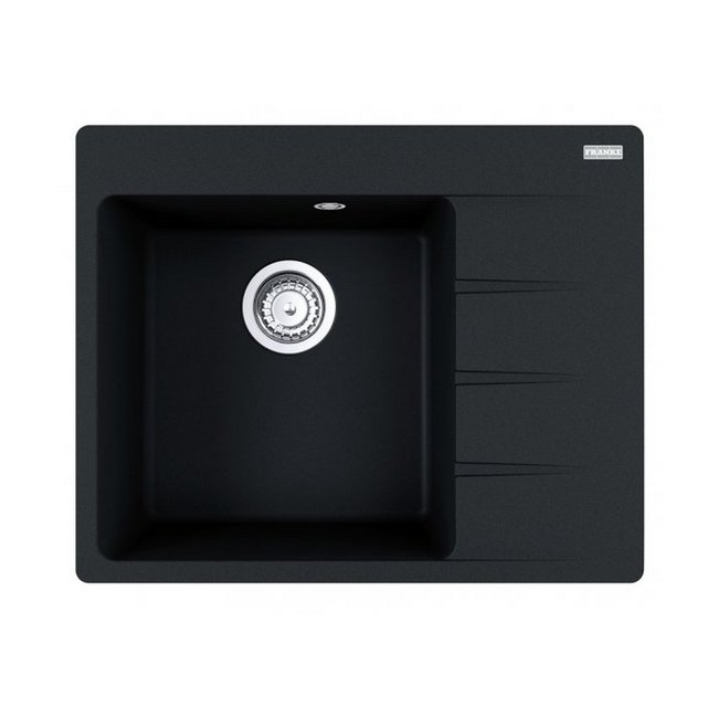 кухонная мойка franke centro cng 611/211-62 tl 62x50 чаша слева, черный матовый