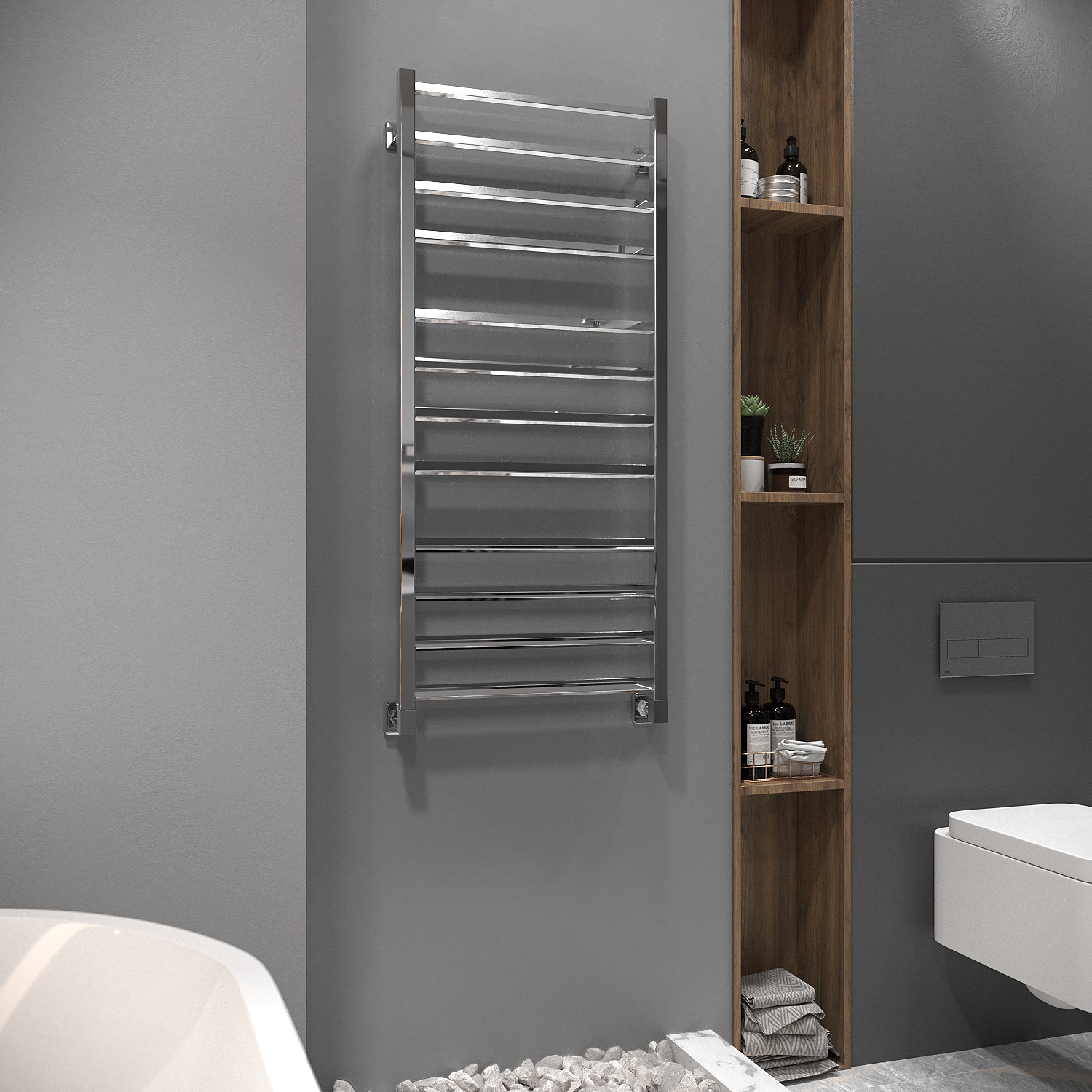 полотенцесушитель водяной stinox milana 50x120 хром