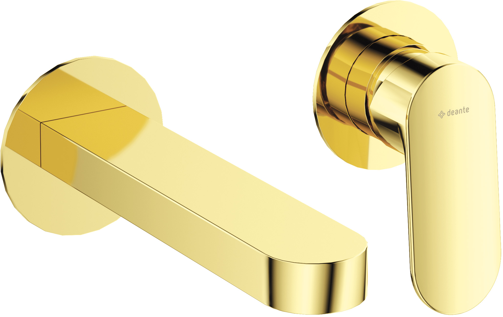 смеситель скрытого монтажа для умывальника deante alpinia gold bga_z55l золото