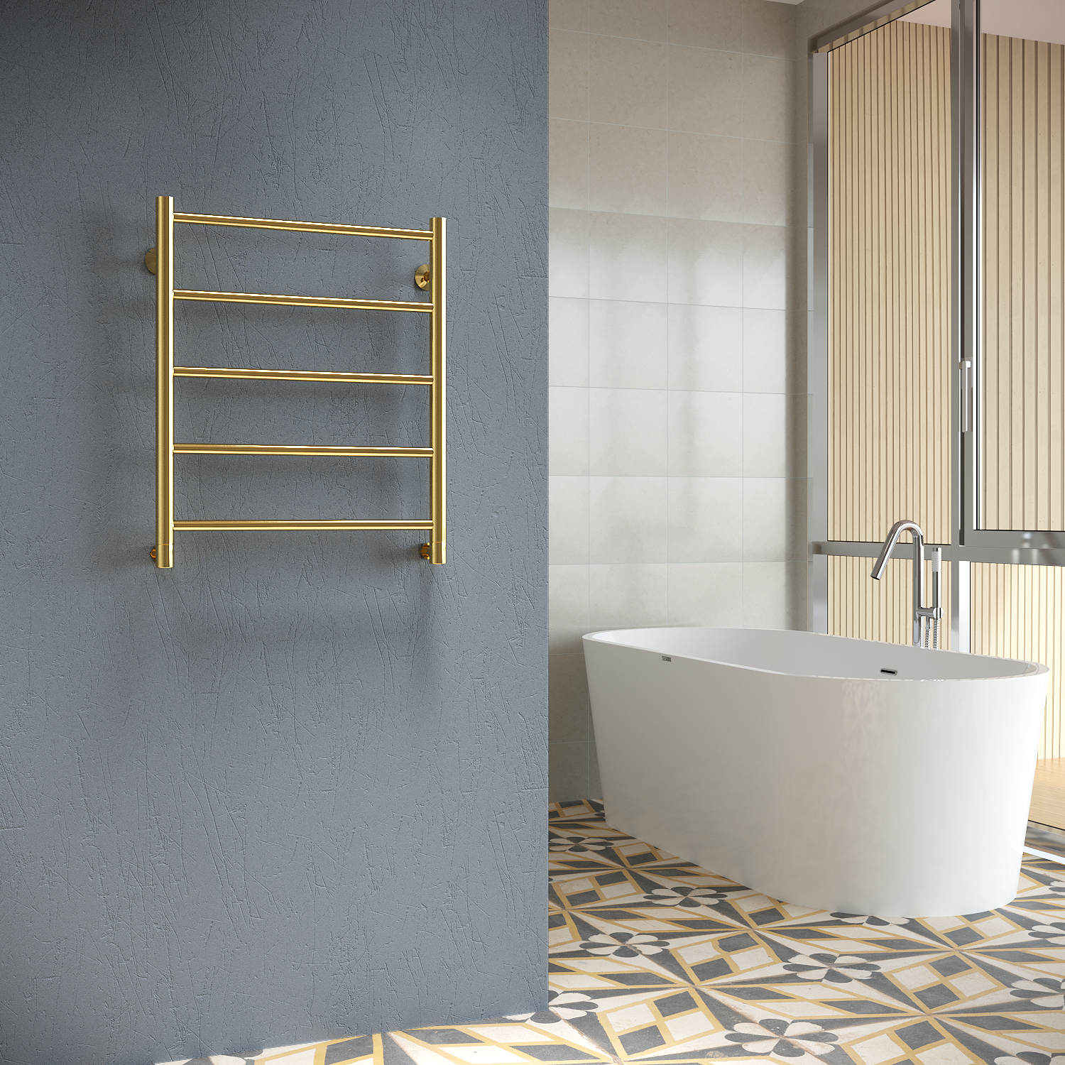 полотенцесушитель водяной stinox toscana 50x60 золото глянец