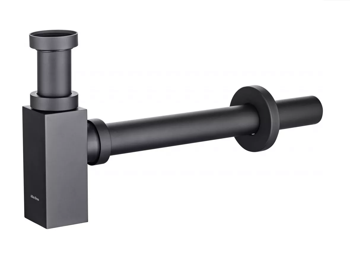 сифон для умывальника allen brau infinity square 5.21027-31 черный матовый