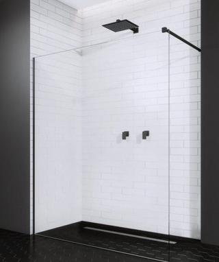 душевой уголок radaway walk-in modo ii new black 100