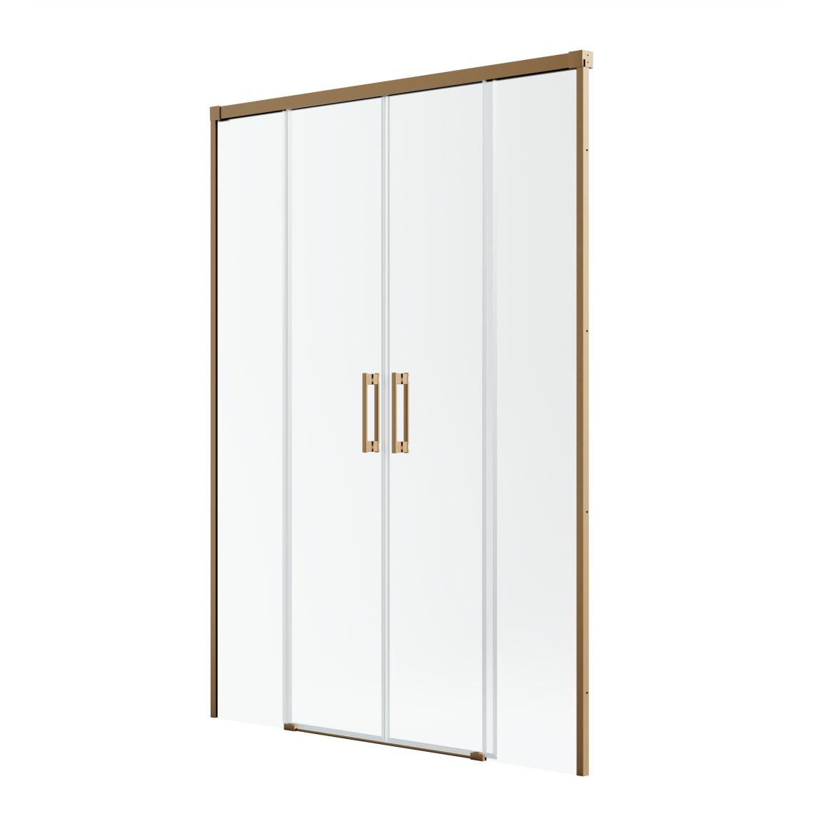 душевая дверь radaway idea brushed copper dwd 190x200,5 стекла прозрачные, профиль брашированная медь