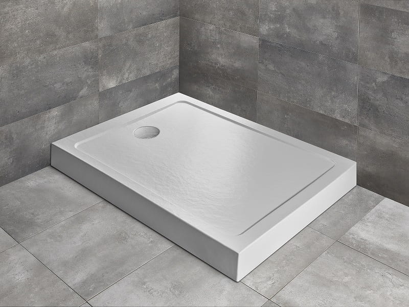 душевой поддон radaway doros f compact stone white 140x100 белый камень