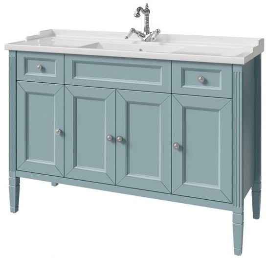тумба напольная caprigo albion concept 120 34016-sf015 голубой матовый