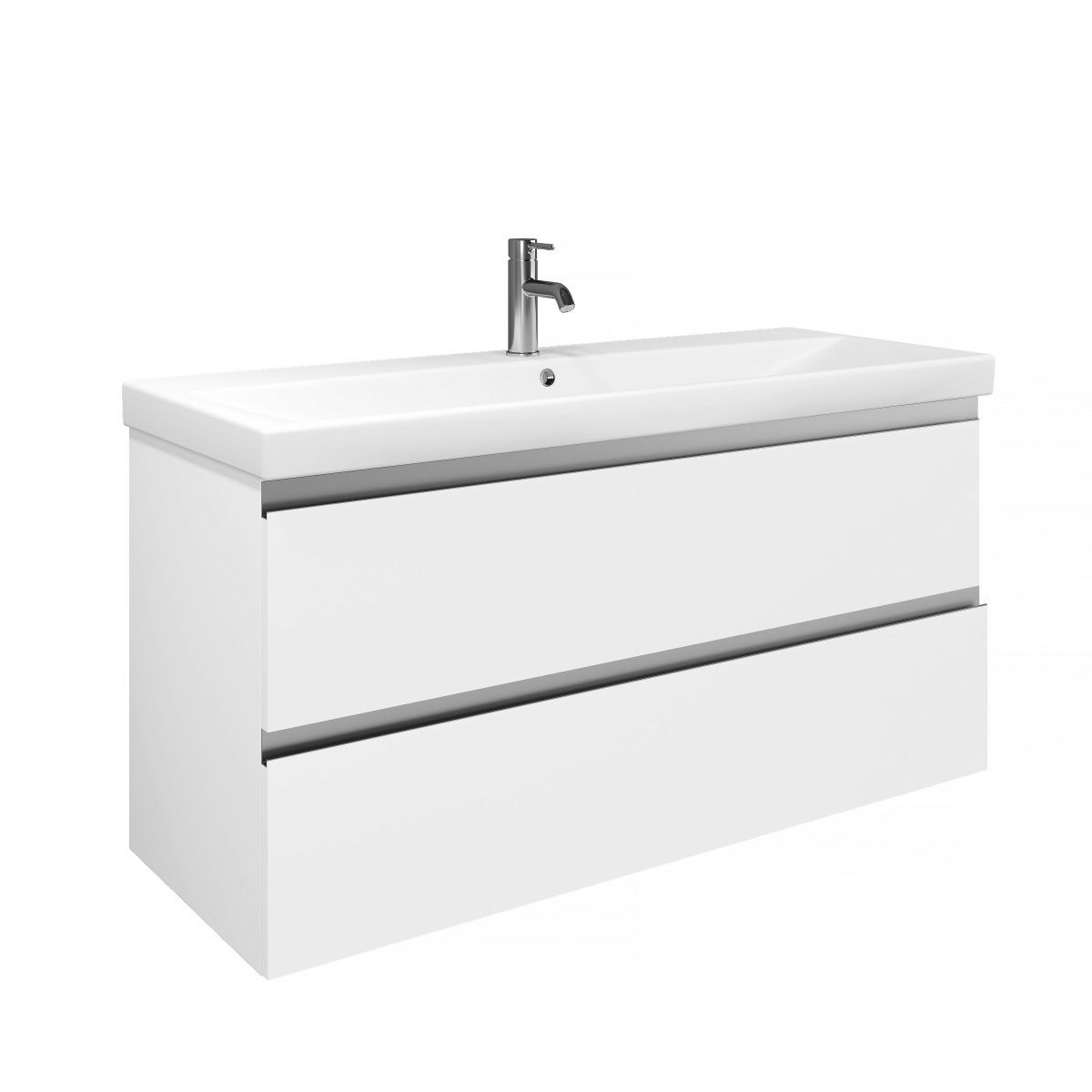 тумба под умывальник laparet electra 120 le-wcab-120-101 белый глянец