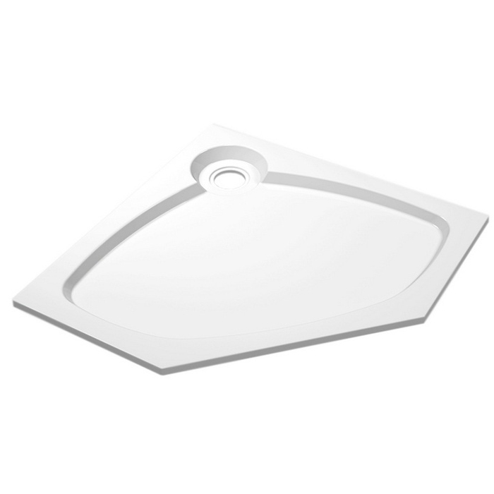 душевой поддон cezares tray-s-p-90-56-w 90x90 без сифона, белый