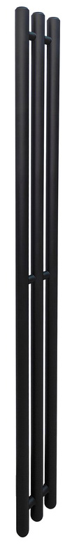 полотенцесушитель водяной ростела мини 1/2" 140x1500 / 3 нижний подвод воды черный
