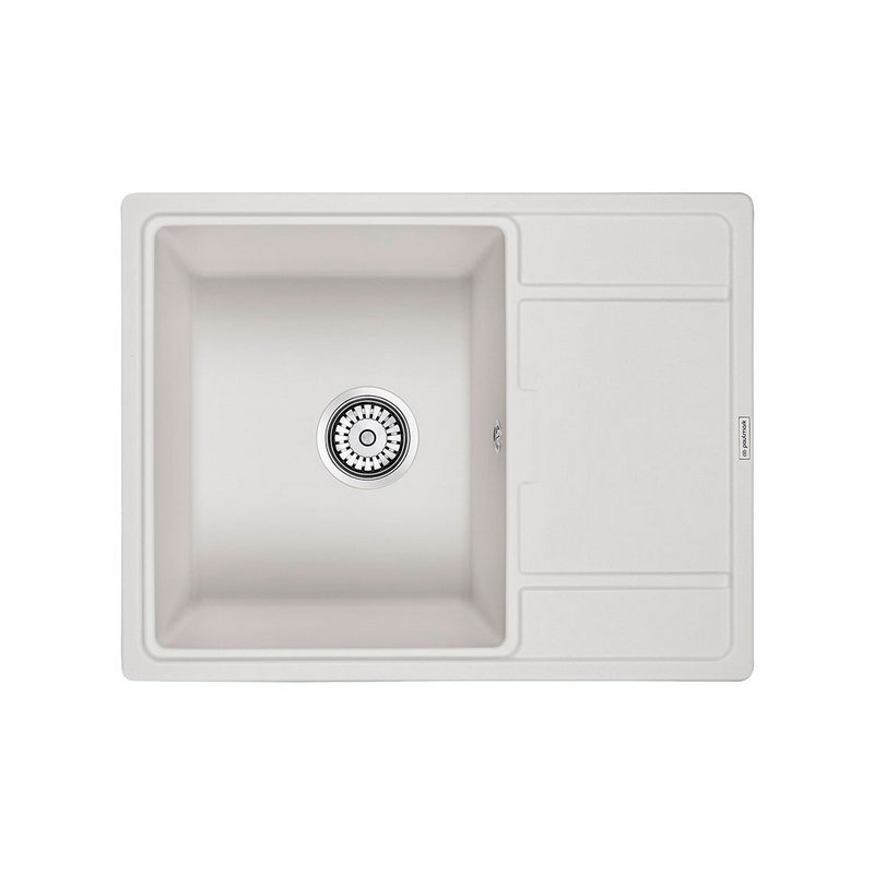 мойка кухонная paulmark flugen 50-650 pm216550-wh белый