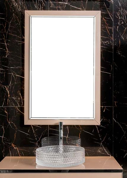 зеркало  armadi art dolce 105x70см пыльная роза