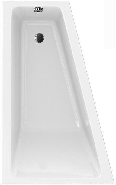 ванна акриловая cersanit crea 160x100 / p-wa-crea160-lnl (без ножек) левая