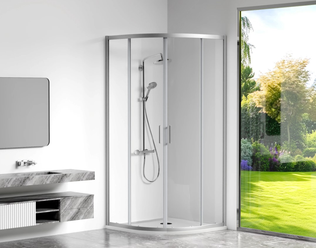 душевой уголок gooddoor cube r-80-c-ch 80x80 прозрачное стекло / профиль хром