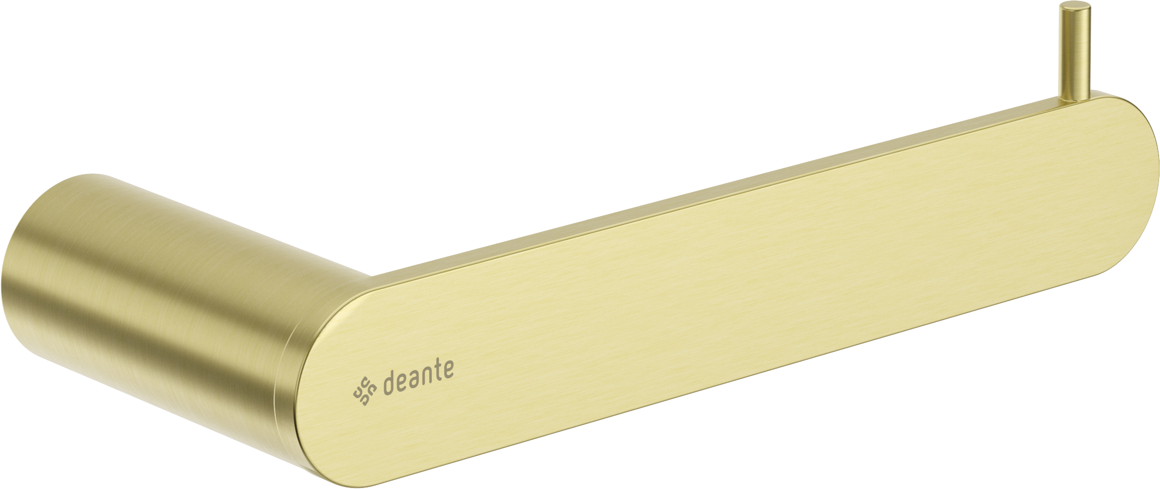 держатель туалетной бумаги deante round gold br брашированное золото