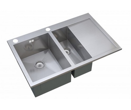 кухонная мойка zorg inox x-5178-2-r/l 78x51