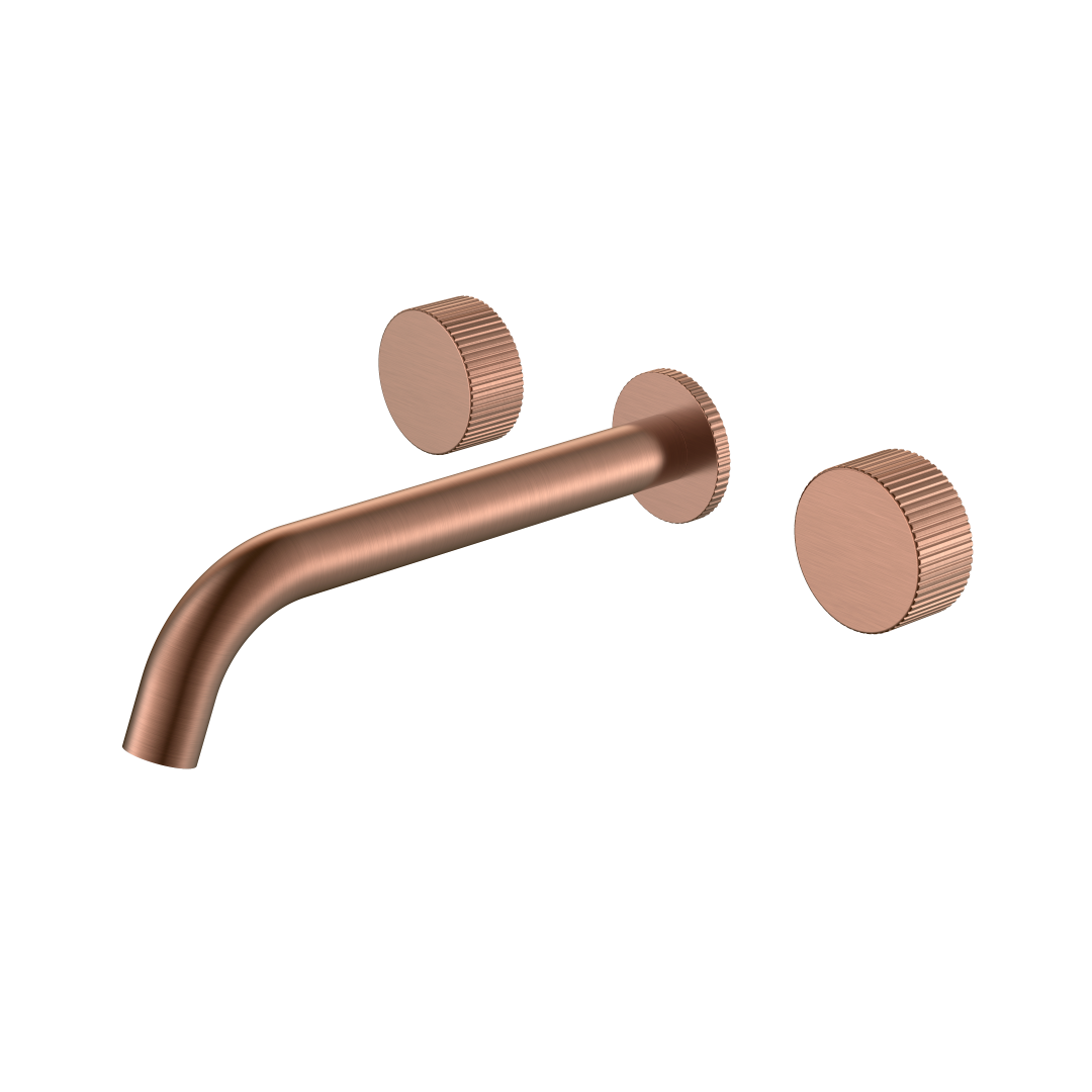 смеситель скрытого монтажа для умывальника boheme stick linea 152-2-cb.3 брашированная медь