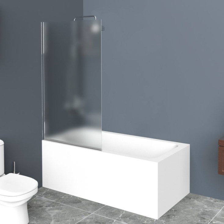 шторка на ванну belbagno uno-v-1-90/150-p-cr 90x150 текстурное стекло / профиль хром
