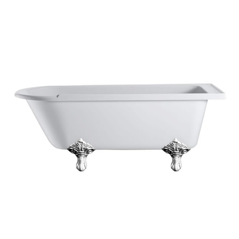 ванна акриловая burlington hampton e13 170x75 с ножками e11chr хром (левая)