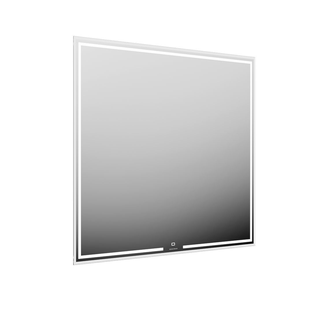 зеркало kerama marazzi mio.mi.90\wht 90x80 белое с подсветкой
