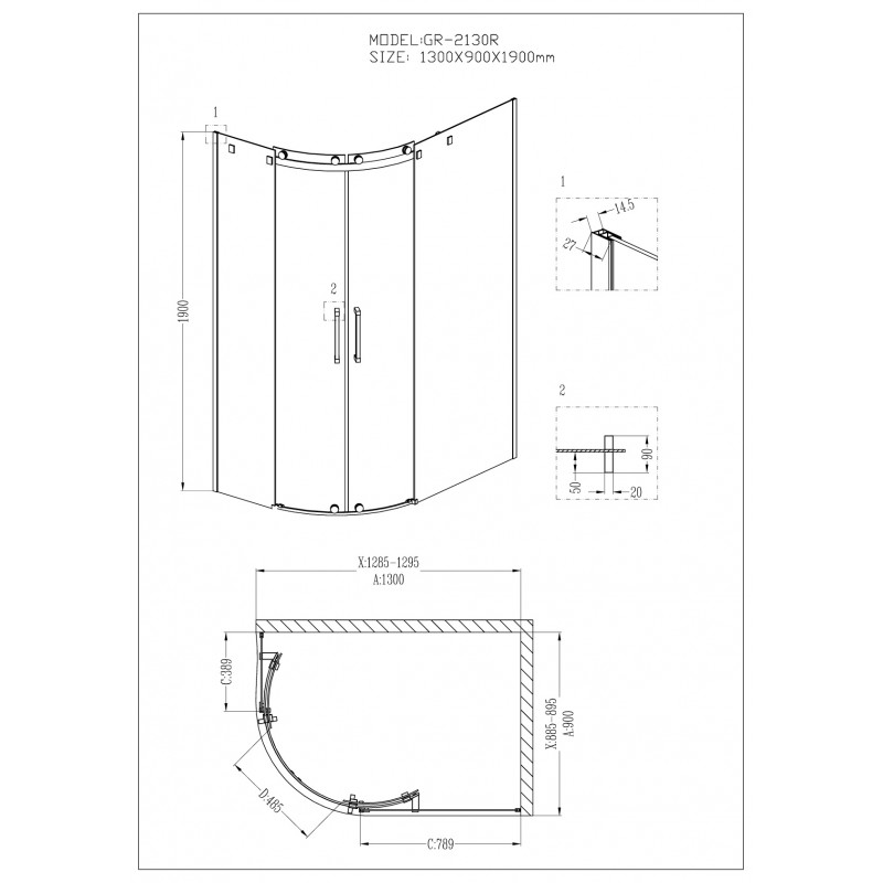 Душевой уголок Wasserkraft Aller Black Matt 10H07LB 120x90 фото 14 душевой уголок wasserkraft aller black matt 10h07lb 120x90 фото 14