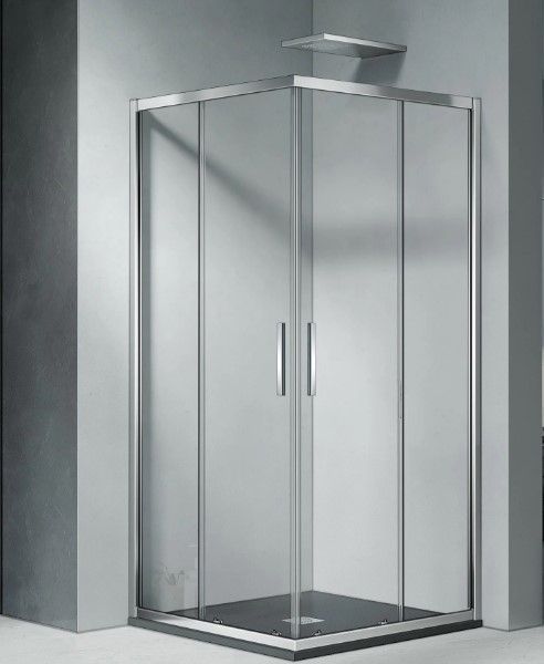душевой уголок gooddoor cofe cr-90-c-ch 90x90 прозрачные стекла / профиль хром
