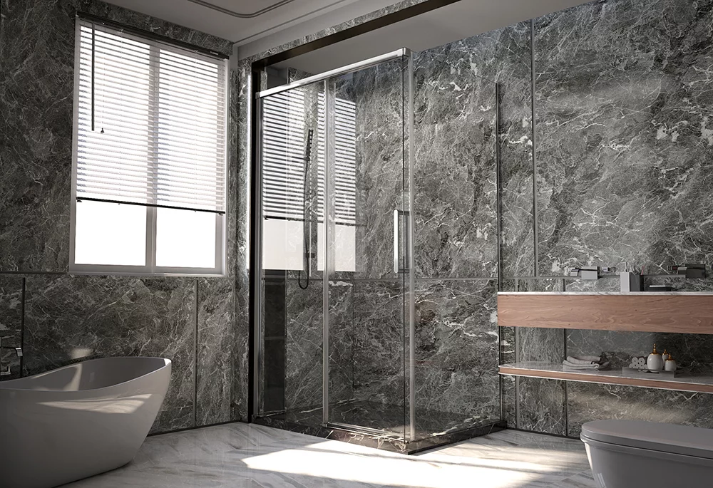 душевой уголок veconi premium trento ptc-sp-40ch 130x90 прозрачные стекла / профиль хром