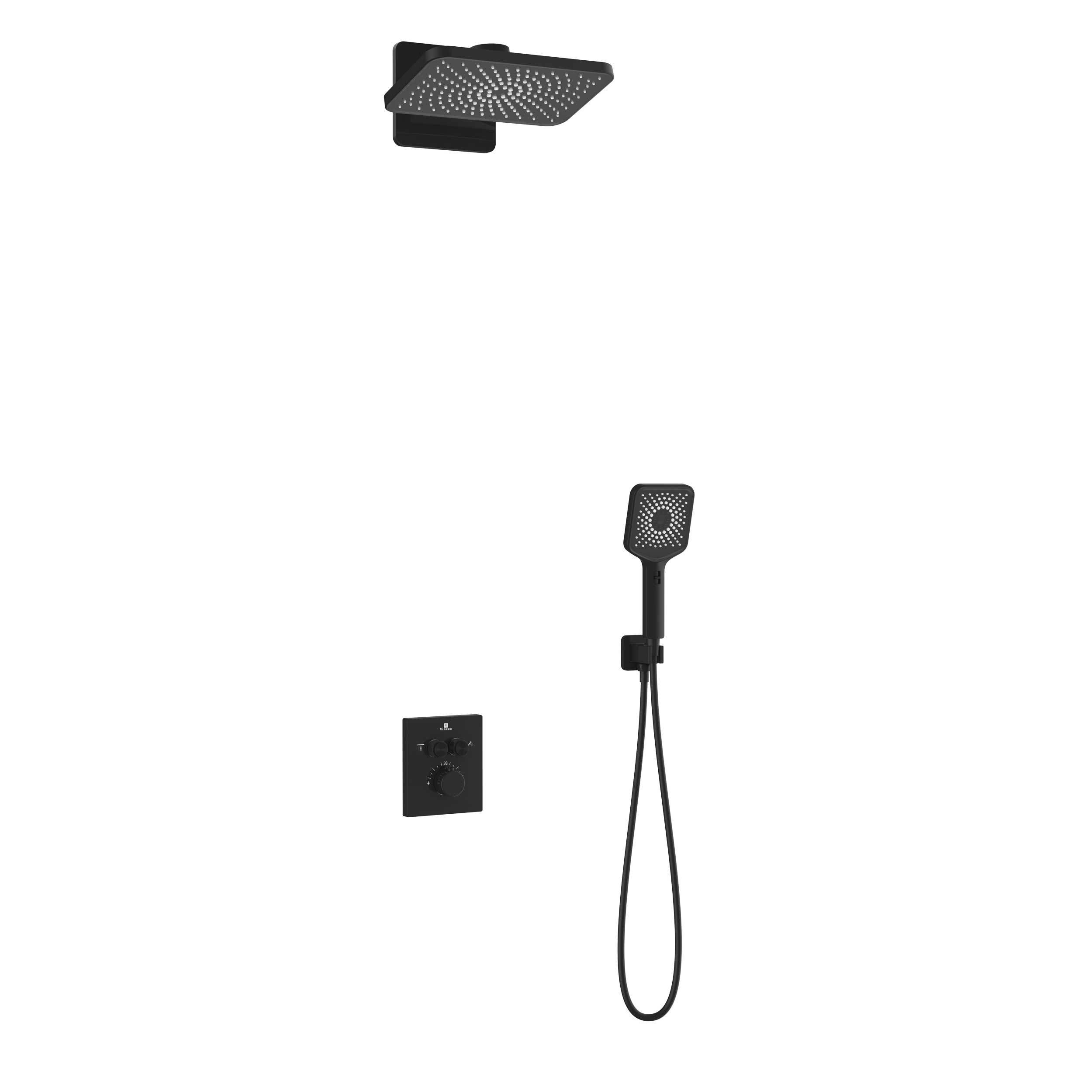 душевая система скрытого монтажа vincea inspire vsfw-3i21mt4mb черный матовый