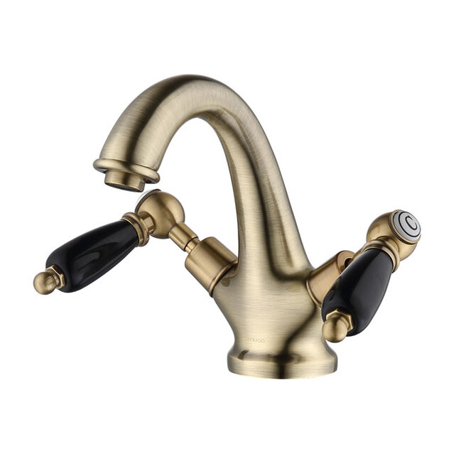 смеситель для умывальника caprigo adria classic black edition 03b-520-vot бронза/черный
