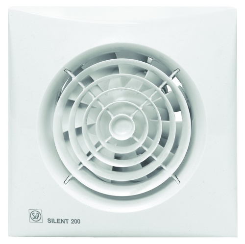 бытовой  вентилятор soler&palau silent-200 chz (датчик влажности+ таймер выключения)