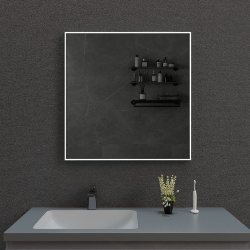 зеркало esbano 3803td 80x80 с подсветкой и антизапотеванием
