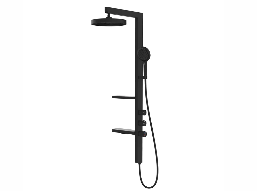 душевая стойка vincea inspire vsfs-3i11mb черный матовый