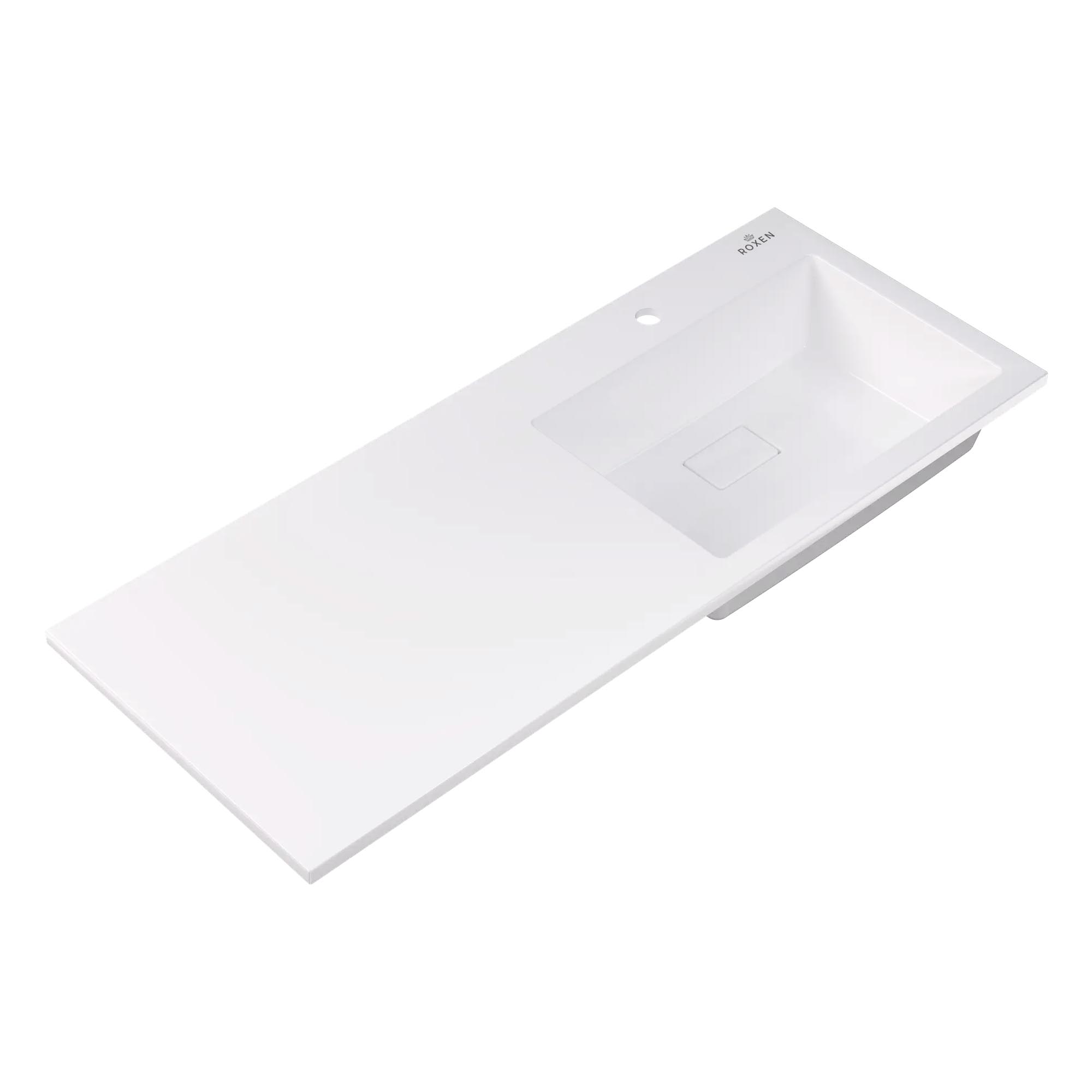 умывальник roxen faber 120r 120x48 правый, белый
