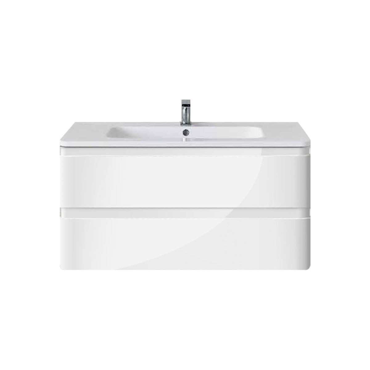тумба под умывальник подвесная vincea alba ra100 l.white