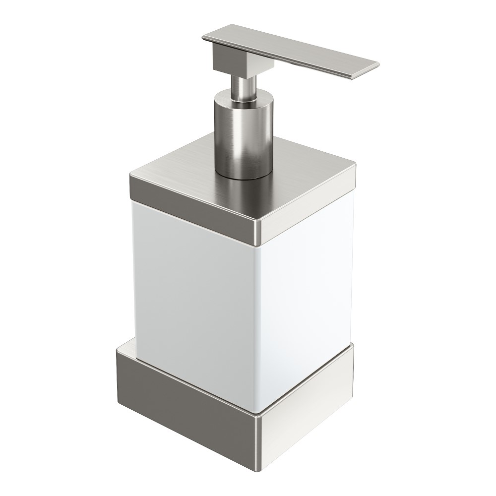 дозатор для жидкого мыла boheme qubic 10727-nb никель брашированный
