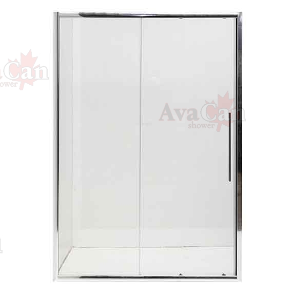 душевая дверь avacan fс140-160 ava 140-160x195 стекла прозрачные, профиль хром