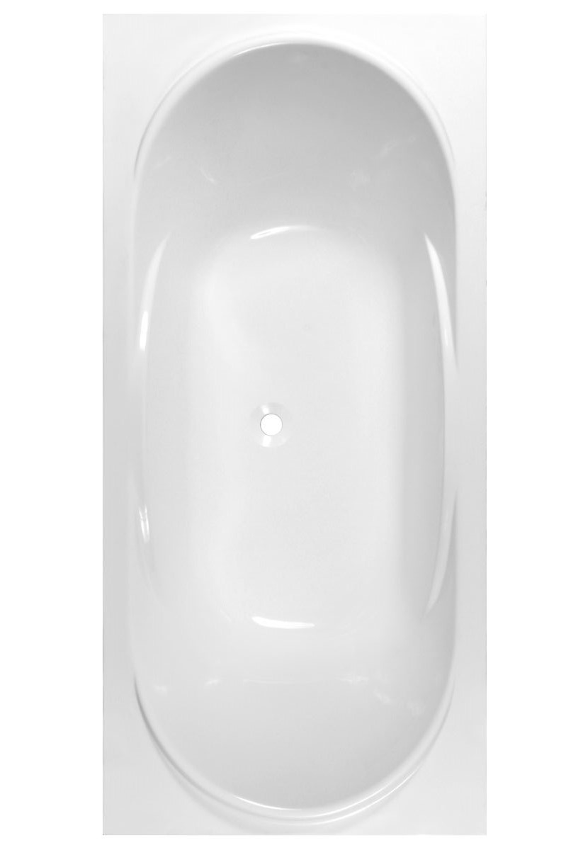 ванна из искусственного камня эстет astra 170x80 белый матовый