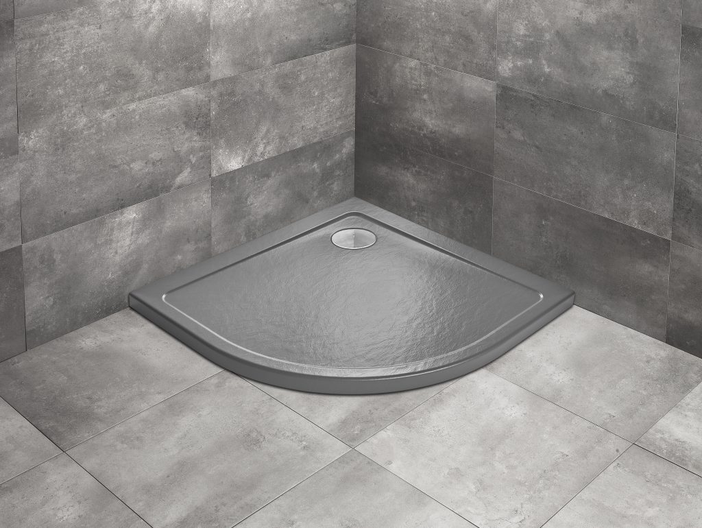 душевой поддон radaway doros a 90x90 stone anthracite